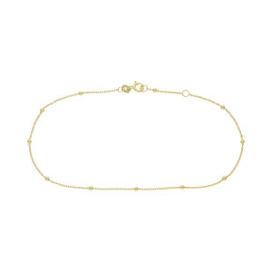 Fußkette Damen 925 Silber gold plattiert Anker...