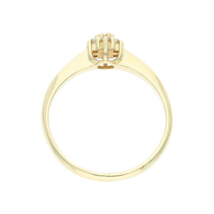 Diamant Damenring 333 Gold getragen 25325994 Second Hand...