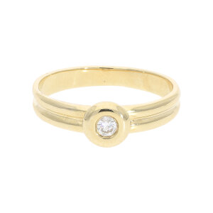 Verlobungsring Damen Diamant 585 Gold Second Hand...