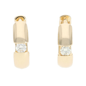 Creolen Gold 585 Diamanten ca. 0,14 ct Second Hand...