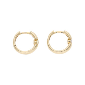 Creolen Gold 585 Diamanten ca. 0,14 ct Second Hand...