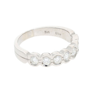 Diamantring 585 Weißgold Memoiré Second Hand...