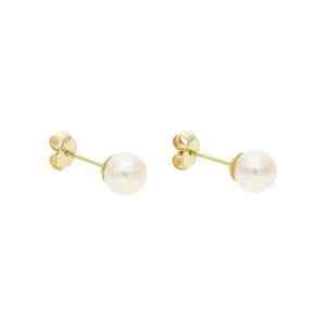 Ohrstecker 585 Gold Akoyazuchtperle Damen getragen...