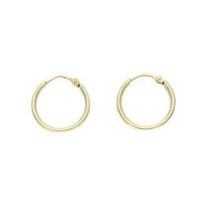 Creolen 585 Gold leicht Unisex getragen 25325992 Second...