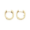 Creolen 585 Gold Smaragd 0,04 ct Brillanten getragen 25325989 wie neu