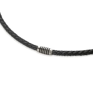Boccia Leder Collier mit Titanverschluss 0843-03