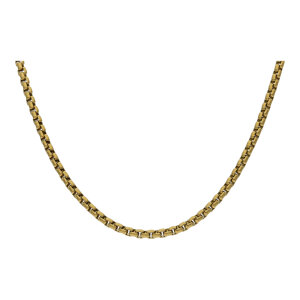 Kette Venezianer Damen Edelstahl Gold plattiert...