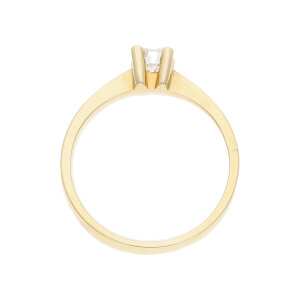 JuwelmaLux Ring 585/000 (14 Karat) Gold mit Brillant JL07-0028-10