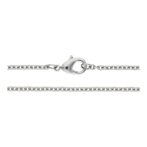 Kette Anker Damen und Herren Edelstahl silberfarben...