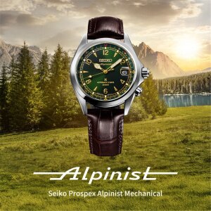 Seiko Herrenuhr Prospex LAND Alpinist Automatik SPB507J1...