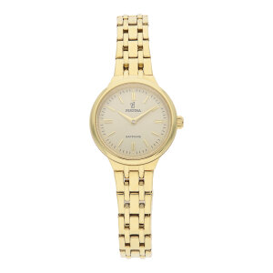 Festina Damenuhr Mademoiselle Gold, Quarz, Edelstahl,...