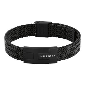 Tommy Hilfiger Unisex Armband 2790707 Edelstahl, Schwarz