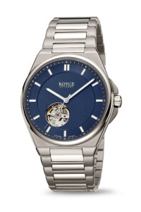 Boccia Herrenuhr Royce 3677-02 Titan, Automatik, Dunkelblau