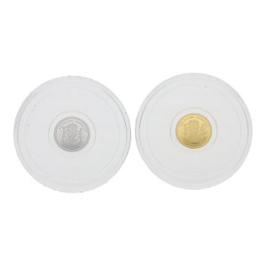 Palladium Panda Set Goldmünze 1 Gramm 999,9 Feingold...