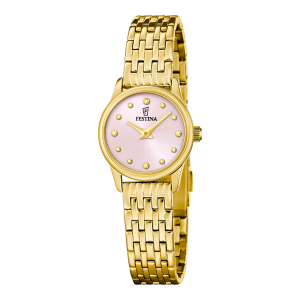 Festina Damenuhr Rose vergoldet Edelstahl Quarz F20750/2