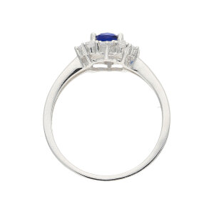 Ring Silber 925 Zirkonia Blau JL10-07-3842 JuwelmaLux