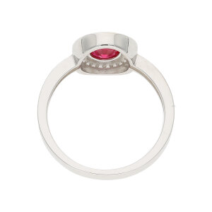 Ring Silber 925 Zirkonia Rot, Weiß JL10-07-3851...