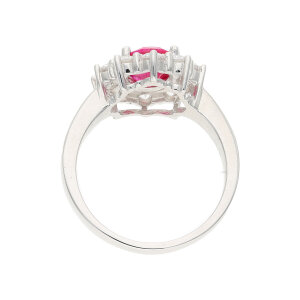 Ring Silber 925 Zirkonia Rot, Weiß JL10-07-3855...
