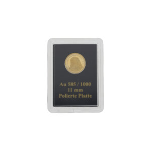 MDM Goldmünze 0,5 Gramm 585 Gold Gottfried Wilhelm...