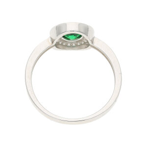Ring Silber 925 Zirkonia Grün JL10-07-3856 JuwelmaLux