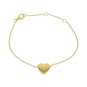 Armband Silber 925 Gold plattiert Herz JL10-03-3861...
