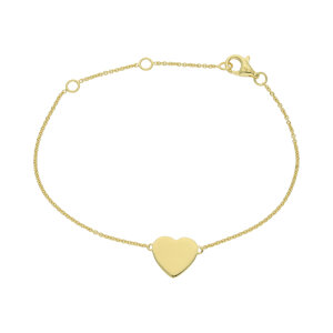 Armband Silber 925 Gold plattiert Herz JL10-03-3861...
