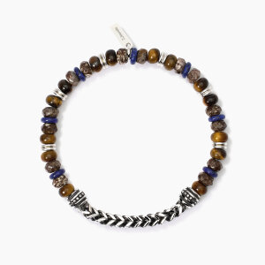 2 Jewels Armband Herren 232566 Edelstahl, Lapis,...