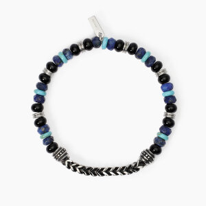 2 Jewels Armband Herren 232565 Edelstahl, Lapis,...