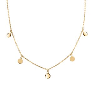 Boccia Collier Damen 08064-02 Titan, Goldplattiert, Anker
