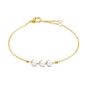 Boccia Armband 03072-02 Reintitan, Gold plattiert,...