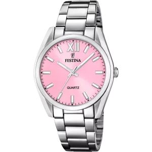 Festina Armbanuhr Damen F20622/M Edelstahl, Boyfriend...
