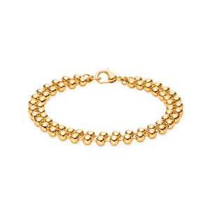 Boccia Armband 03066-02 Reintitan, Gold plattiert