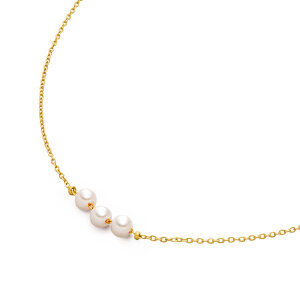 Boccia Collier Damen 08097-02 Titan, Gold plattiert,...