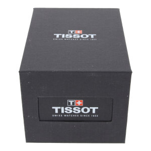 Uhrenbox Tissot mit Uhrenbeutel schwarz, rot Karton...