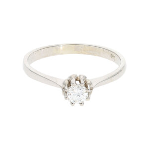 Weißgold Verlobungsring Diamant ca. 0,25 Carat Gold...