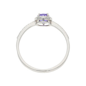 Platin Ring Tansanit Diamant Second Hand 25326098 wie neu...