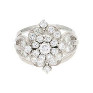 Weißgold Ring Diamant ca. 1,10 Carat Second Hand...