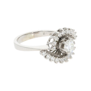 Weißgold Ring Diamant ca. 0,78 Carat Second Hand...