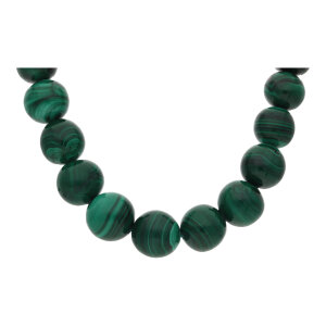 Malachit Kette Verlauf 13,4 bis 5,7 mm Second Hand...