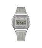 Casio Unisex Uhr Vintage Collection Iconic A158WEM-7EF Kunstharz, Edelstahl, Grau