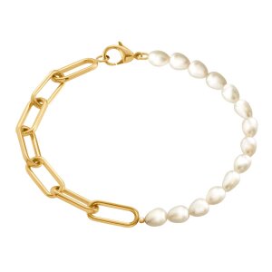 Boccia Armband 03048-02 Reintitan, Gold plattiert,...