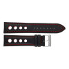 Berington Uhrband 65262X402 Leder, Racing-Rot, Schwarz
