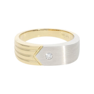 Ring Gelb- und Weißgold 585 Brillant JL10-07-3908...