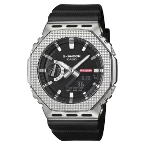 Casio G-Shock GM-2100M-1AER Edelstahl, Schwarz, Strukturiert