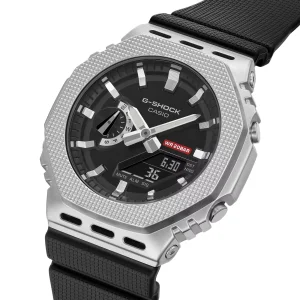 Casio G-Shock GM-2100M-1AER Edelstahl, Schwarz, Strukturiert