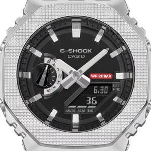 Casio G-Shock GM-2100M-1AER Edelstahl, Schwarz, Strukturiert
