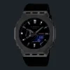 Casio G-Shock GM-2100M-1AER Edelstahl, Schwarz, Strukturiert