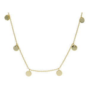 Collier Silber 925 Gold plattiert FSCO005gg