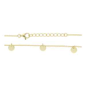 Collier Silber 925 Gold plattiert FSCO005gg