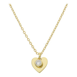 Collier mit Gravur Anhänger Silber 925 Gold...